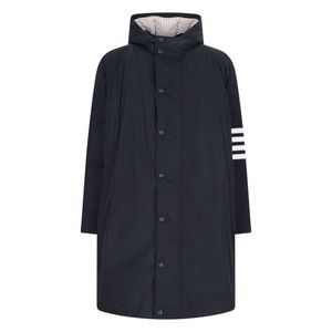 Thom Browne 4-Bar Football Parka – Navy - NWT
